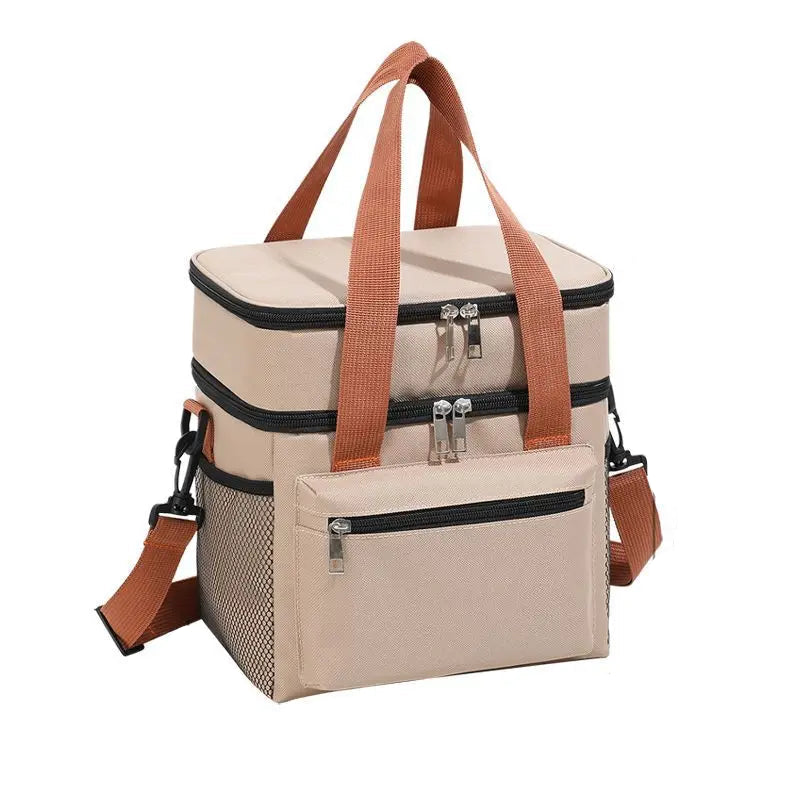 Multifunktionale Kühltasche – Doppelschichtige Tragetasche – Großes Fassungsvermögen für Snacks & Getränke 6