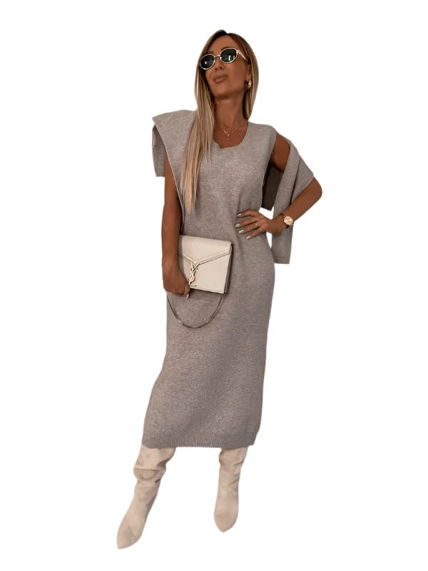 Nilda – Rollkragenpullover und Kleid Set – Warm & Vielseitig