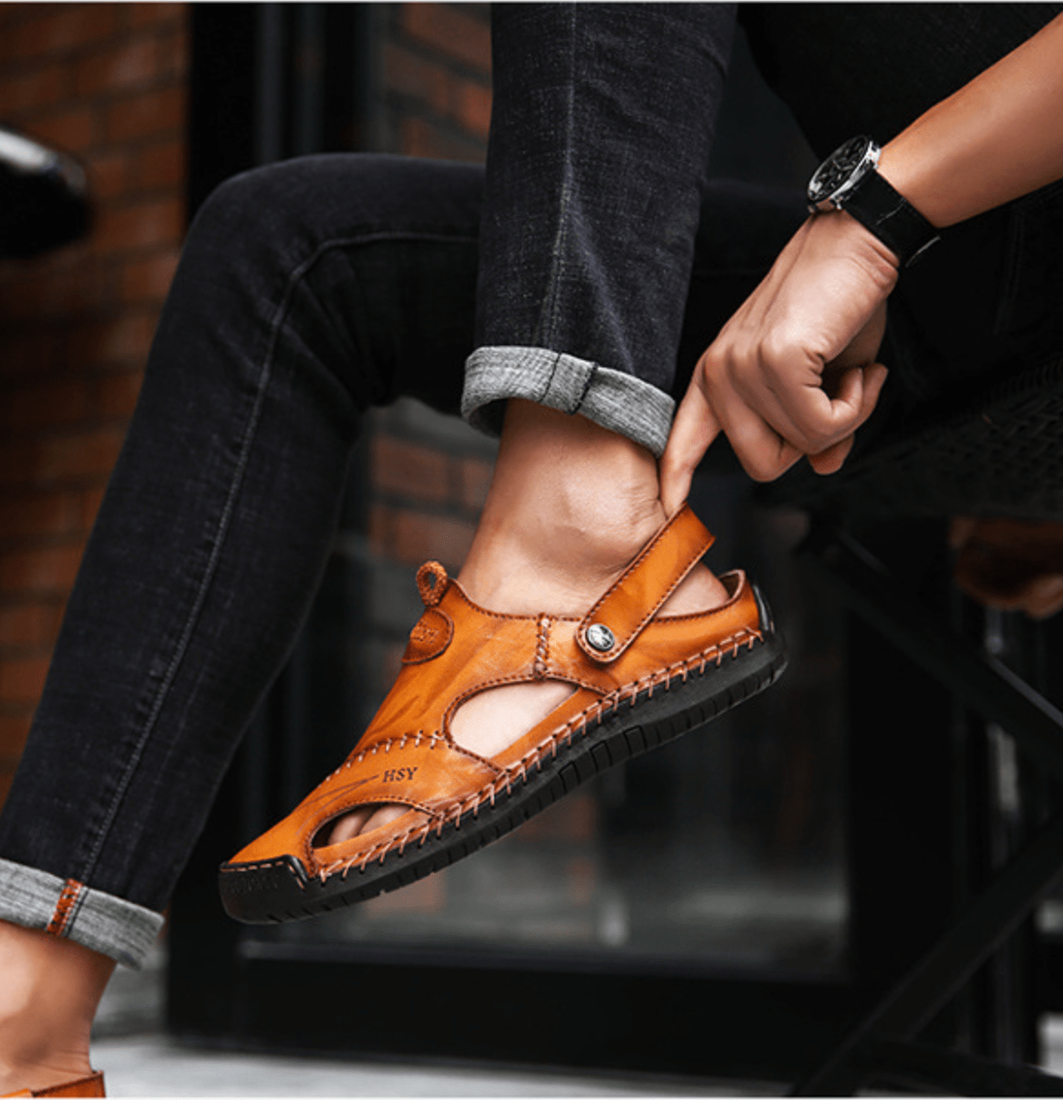 Norbert – Herren Sandalen – Bequem & Atmungsaktiv