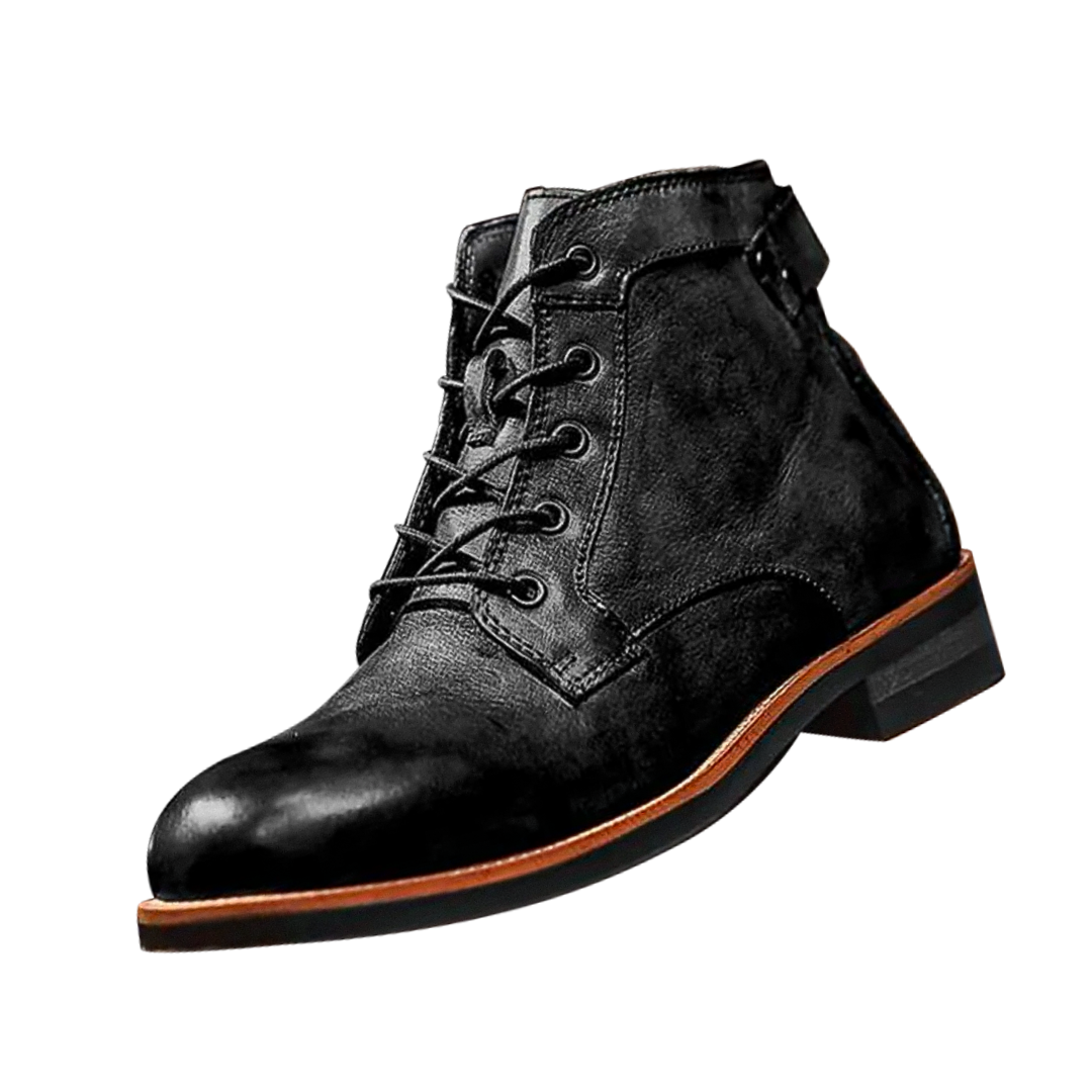 Retro Leder Stiefel für Herren – Handgefertigt & Komfortabel