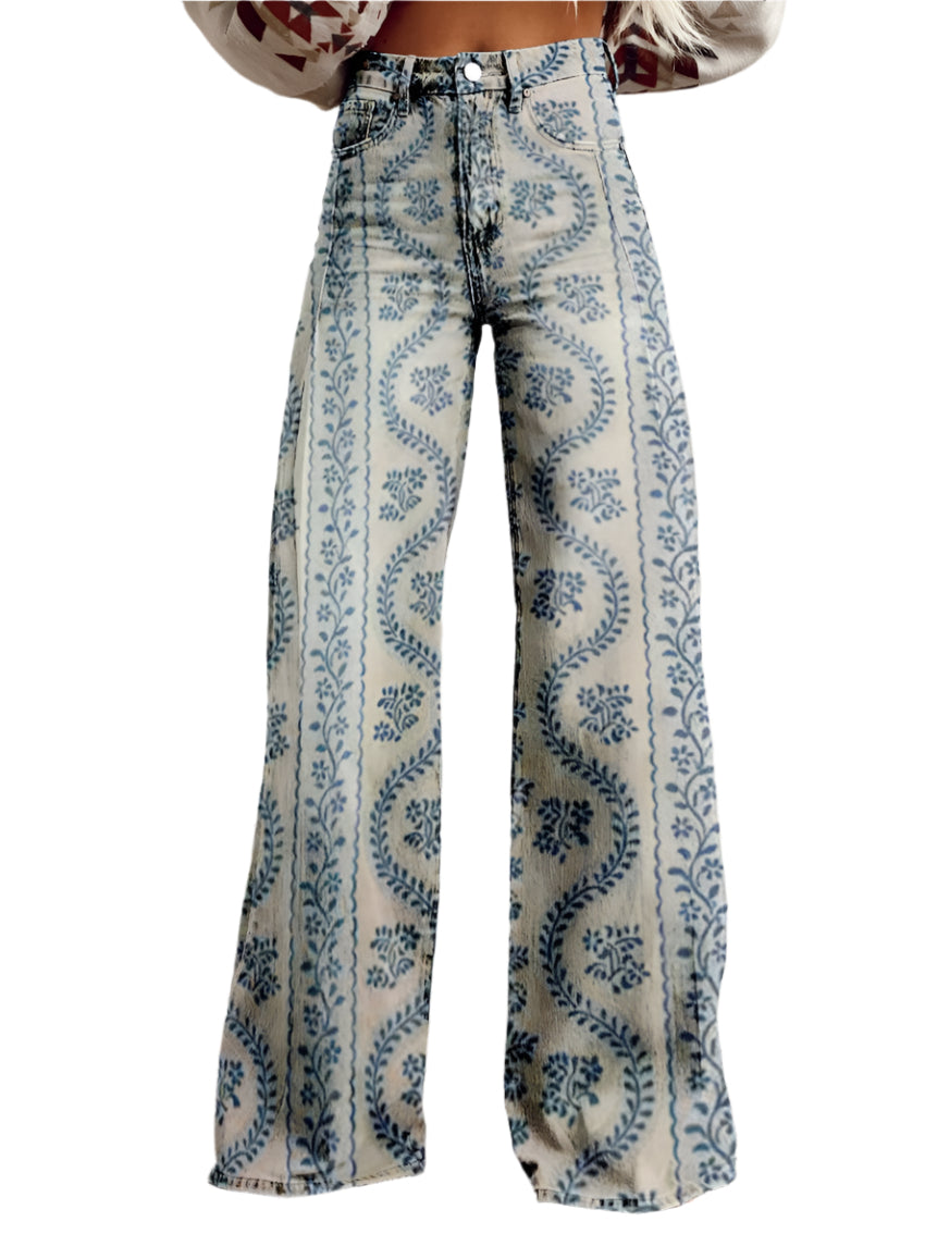 Ritan – Damenhose – Bequeme Lange Denim Hose für Stilvolle Sommerlooks