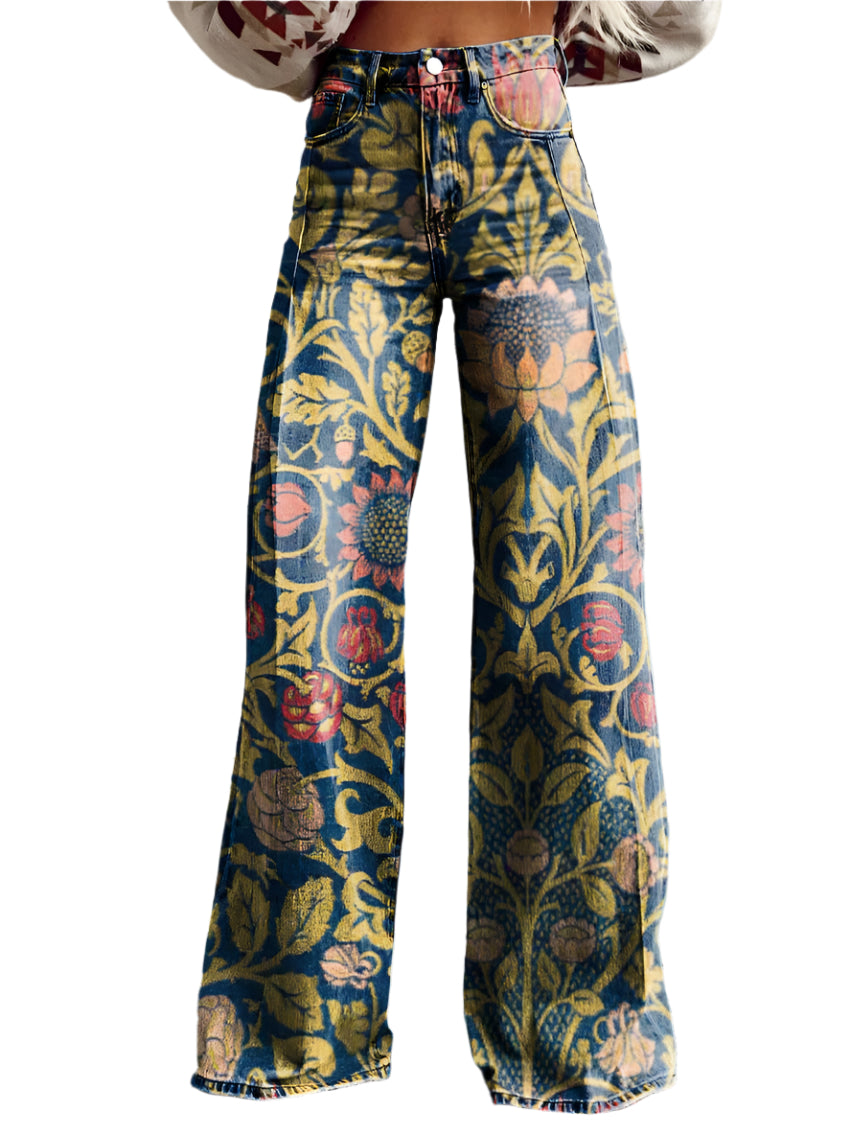 Ritan – Damenhose – Bequeme Lange Denim Hose für Stilvolle Sommerlooks