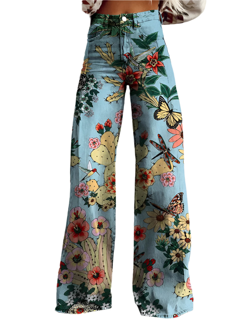 Ritan – Damenhose – Bequeme Lange Denim Hose für Stilvolle Sommerlooks