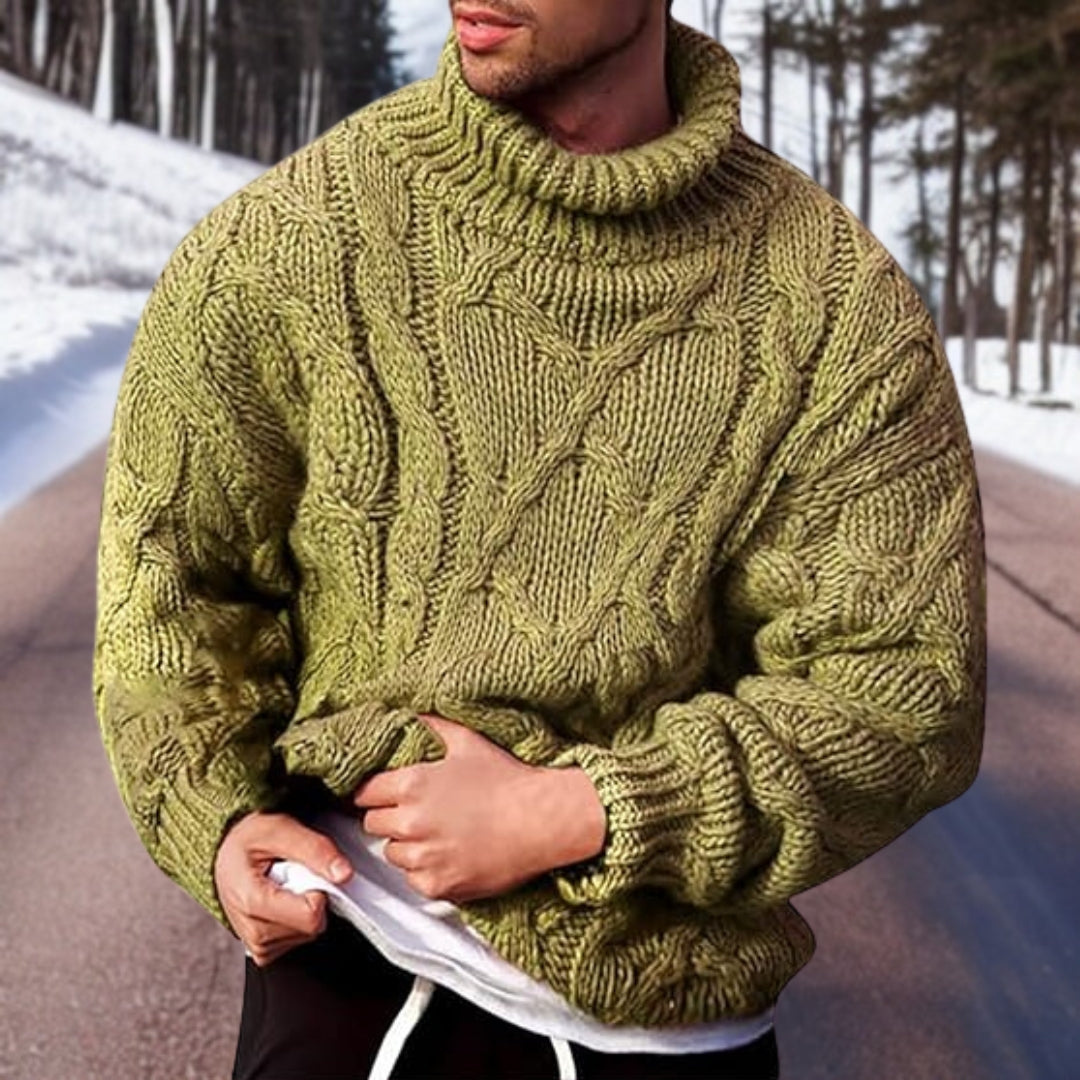 Rollkragen Winterpullover für Herren – Stilvoll & Gemütlich