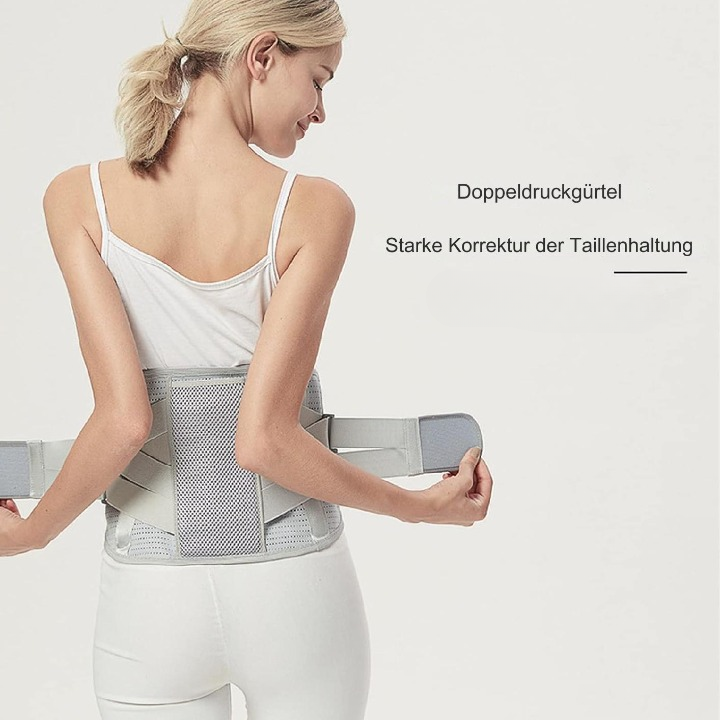 Rückenstütz Gürtel – Atmungsaktiv & Unterstützend – Ideal für Büro und Alltag
