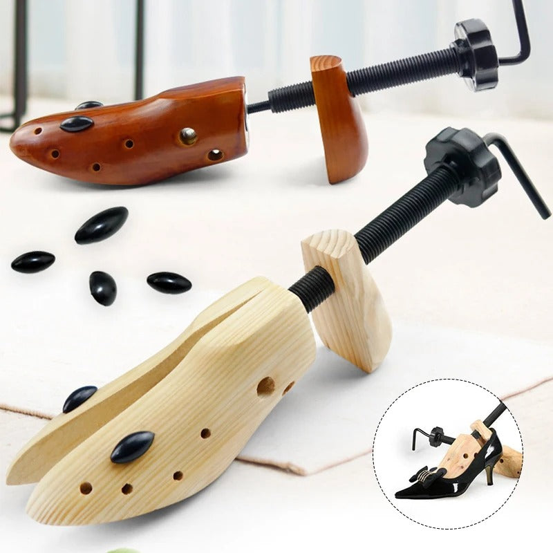 Schuhspanner Holz – Verstellbar für Maximale Passform – Ideal für Pumps und Sneakers