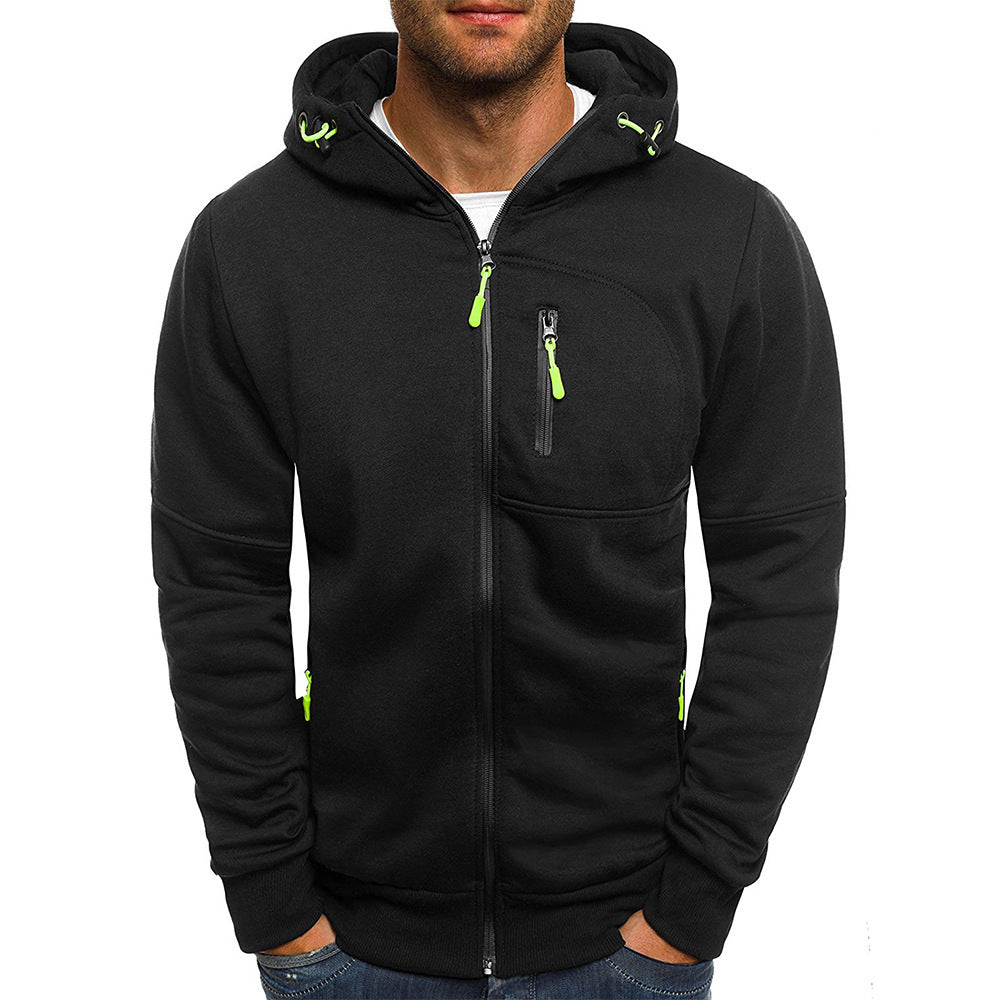 Schwarze Strickjacke Herren – Vielseitig & Komfortabel – Leichtes Material mit Taschen 0