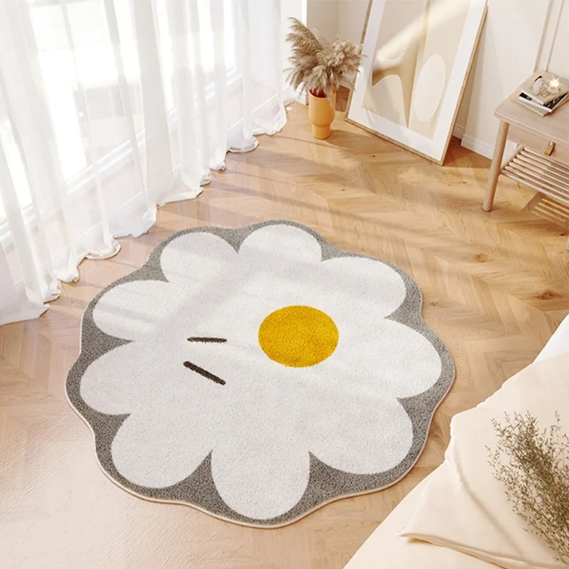 Sonnenblumen Teppich – Flauschig, fröhlich & pflegeleicht