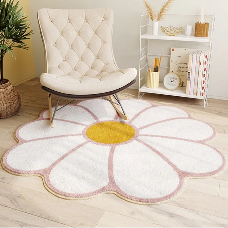 Sonnenblumen Teppich – Flauschig, fröhlich & pflegeleicht