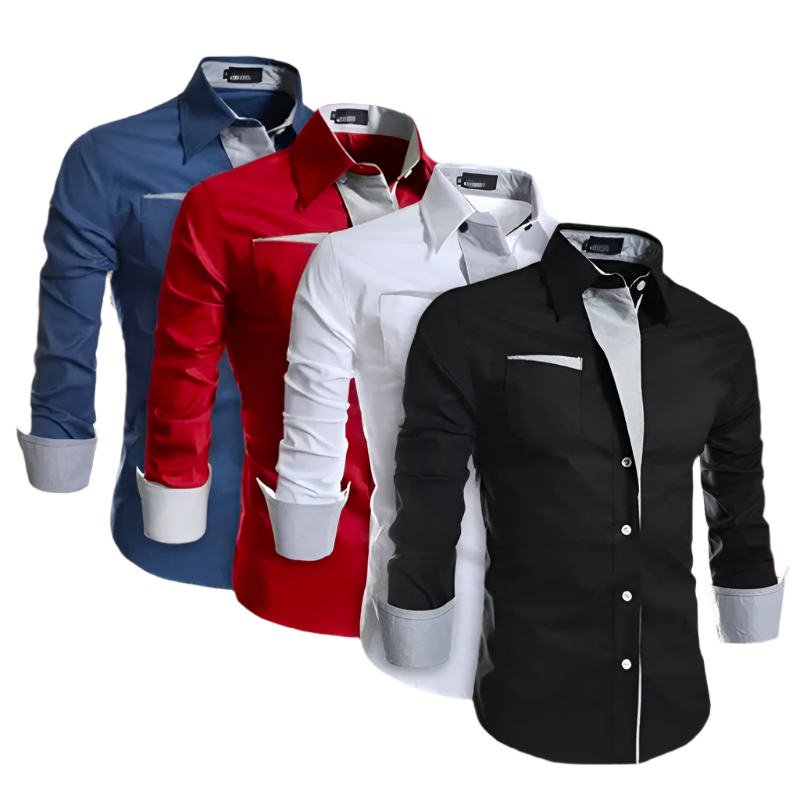 Stessil – Herrenhemd Langarm – Elegantes Baumwollhemd für Sommer & Freizeit