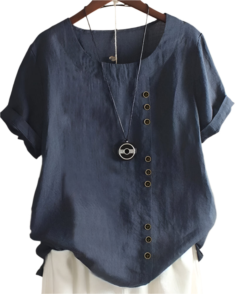 StilvollMode – Weiße Kurzarmbluse Damen – Elegant & Vielseitig