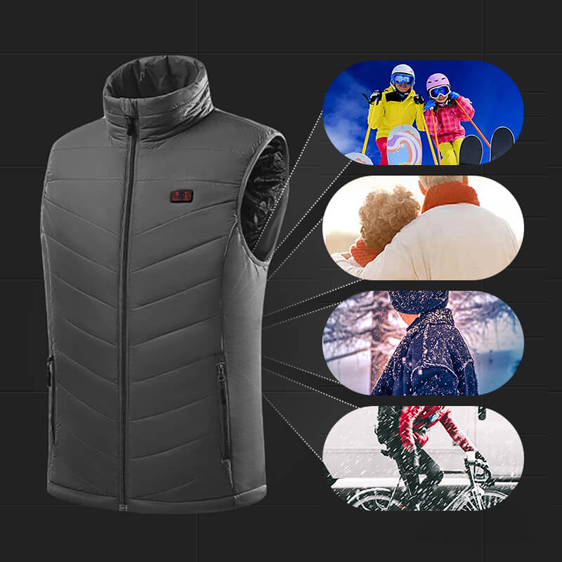 Stylische Heizweste – Beheizbare Weste für Damen und Herren – Intelligente Wärme für Outdoor-Aktivitäten