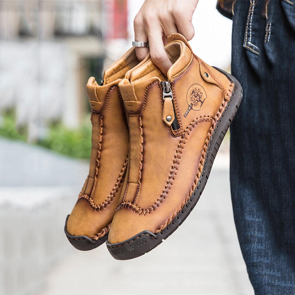 Stylische schwarze Stiefeletten für Herren – Bequem & Vielseitig
