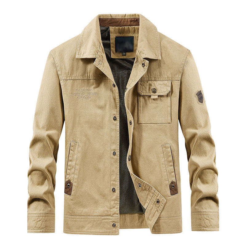Taillierte Vintage-Cargo-Jacke für Herren – Stilvoll & Funktional mit Praktischen Taschen 2