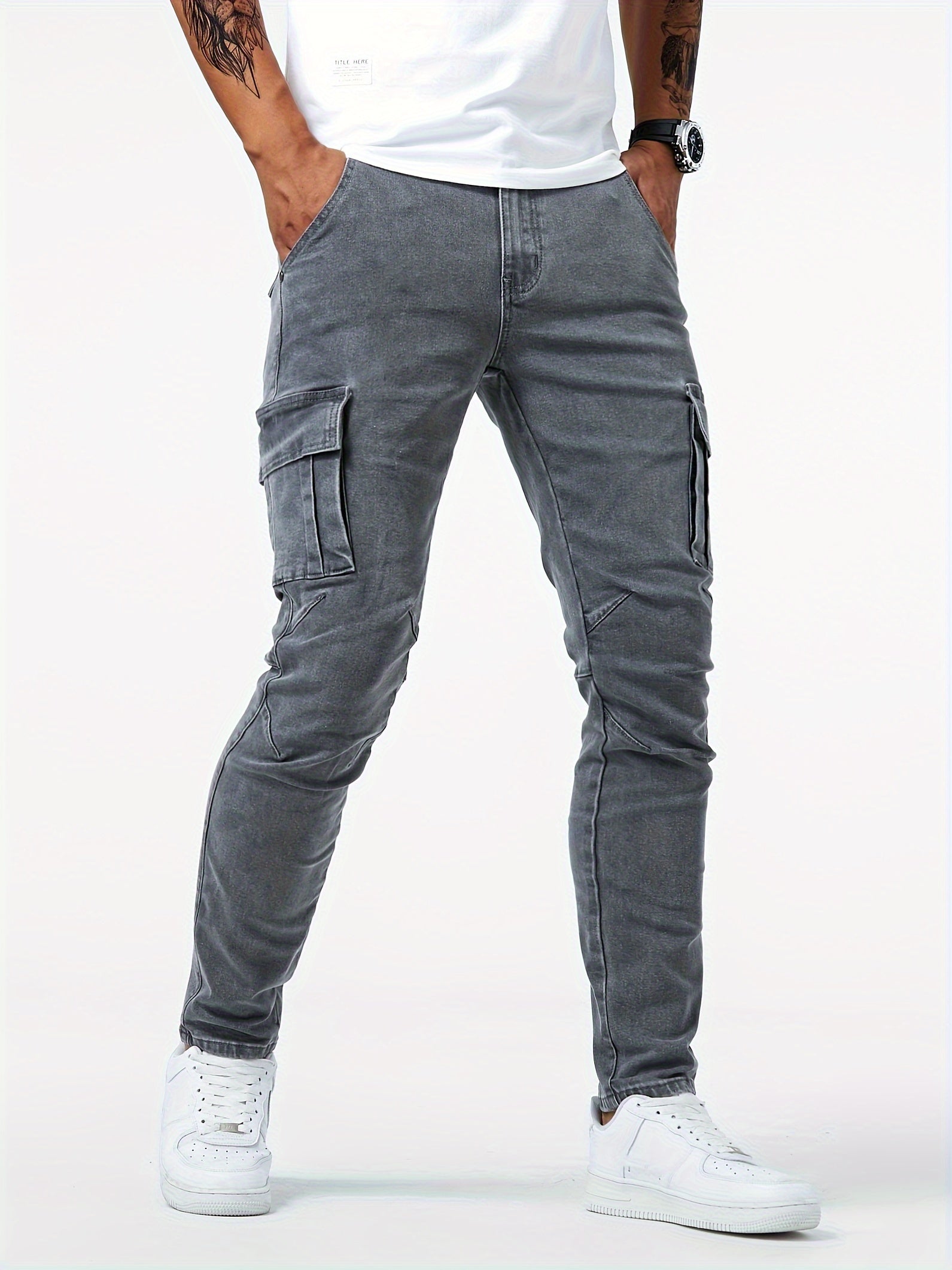 Urban Style – Herren Cargo Hosen – Bequem & Vielseitig