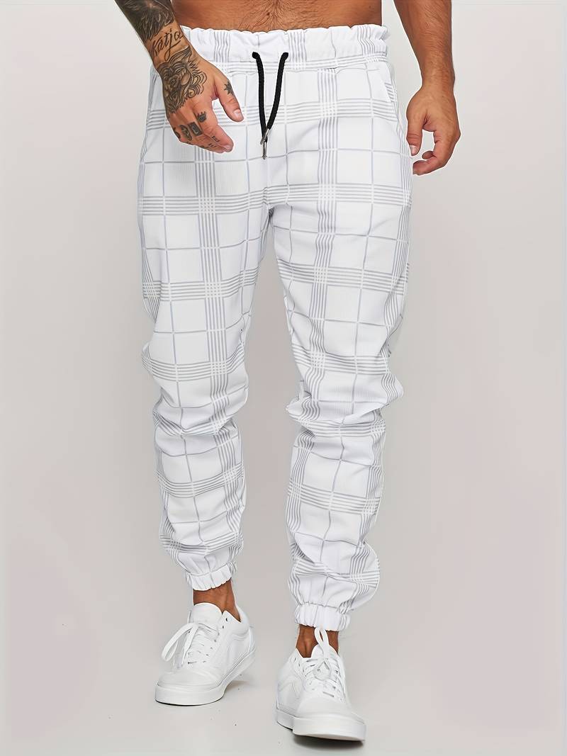 Urban Style – Jogginghose Herren – Bequem mit Modernem Karomuster