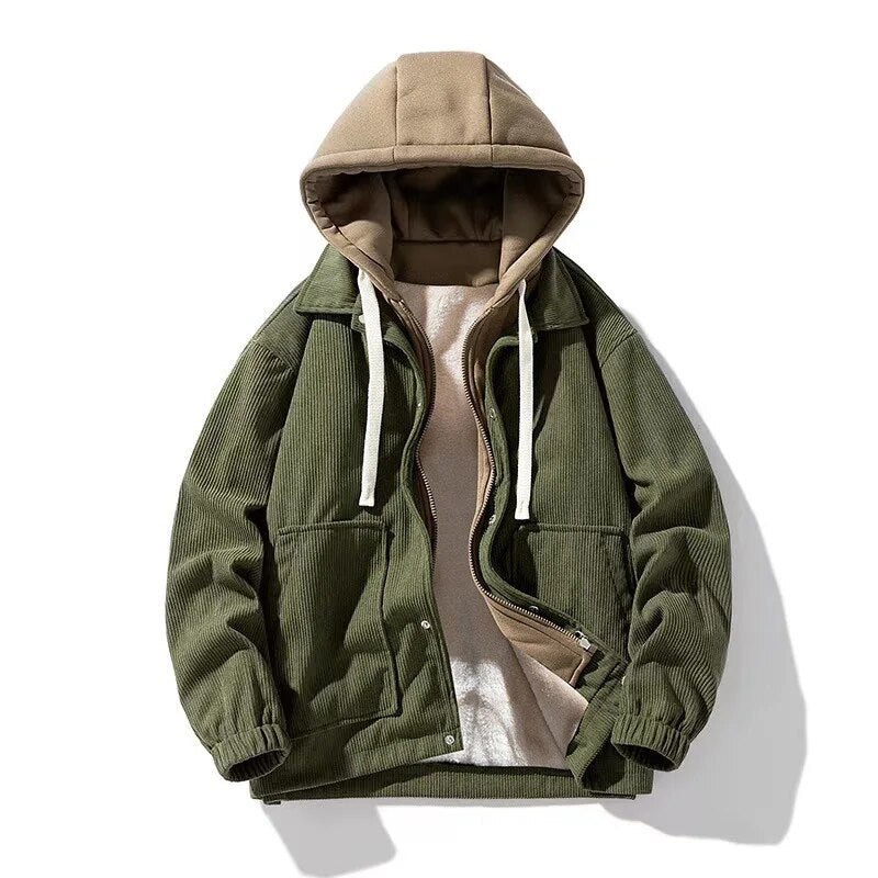 Urban Style – Kapuzenjacke Herren – Warm & Vielseitig aus Kord 2