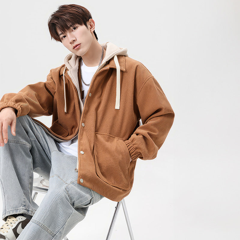 Urban Style – Kapuzenjacke Herren – Warm & Vielseitig aus Kord 8