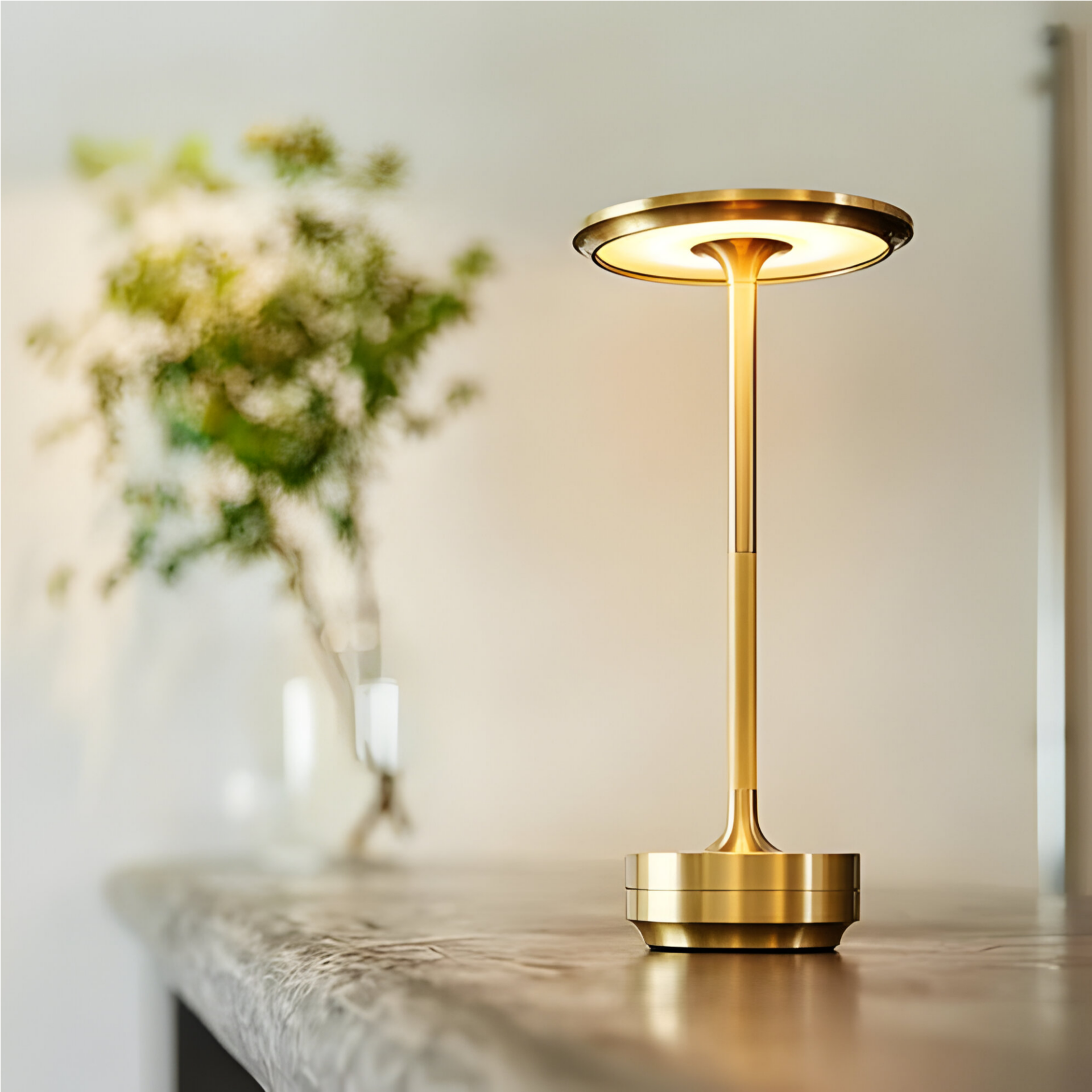 Velina – Kabellose Design-Tischlampe mit Touch-Funktion & USB-Aufladung