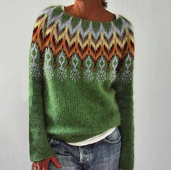 Vintage-Inspirierter Pullover für Damen – Bequem & Stilvoll 5