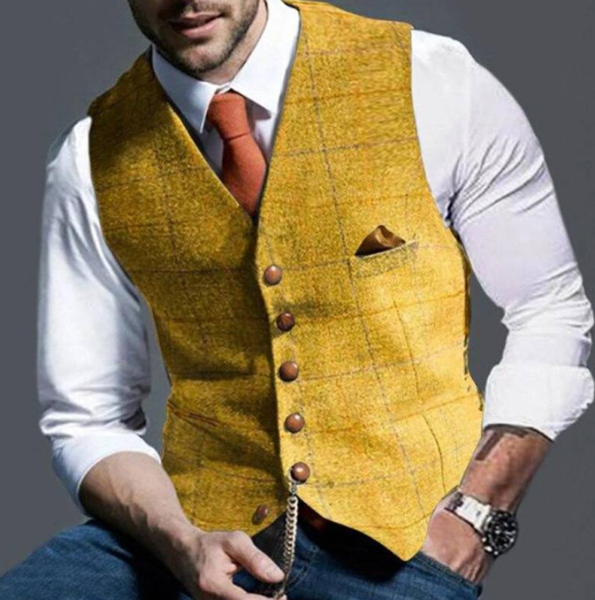 Vintage Weste für Herren – Klassischer Stil & Vielseitigkeit