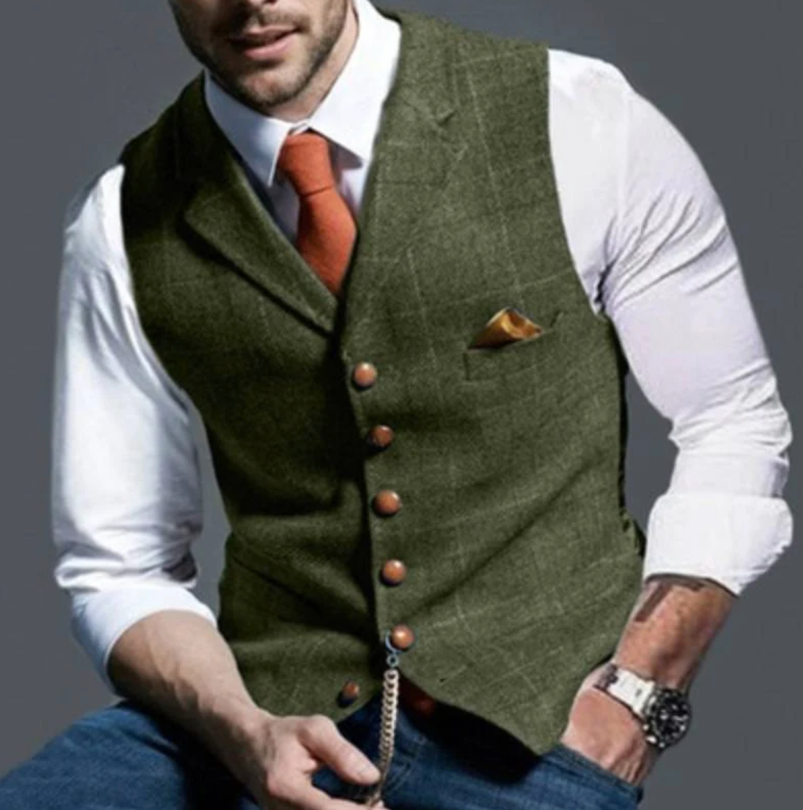 Vintage Weste für Herren – Klassischer Stil & Vielseitigkeit