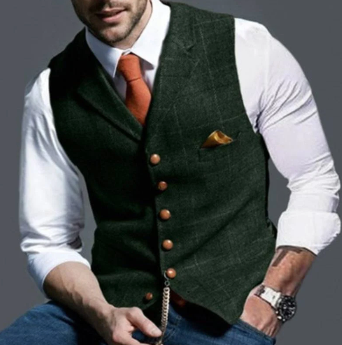 Vintage Weste für Herren – Klassischer Stil & Vielseitigkeit