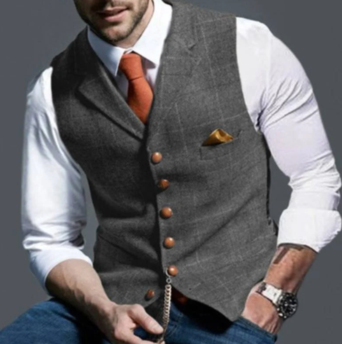 Vintage Weste für Herren – Klassischer Stil & Vielseitigkeit