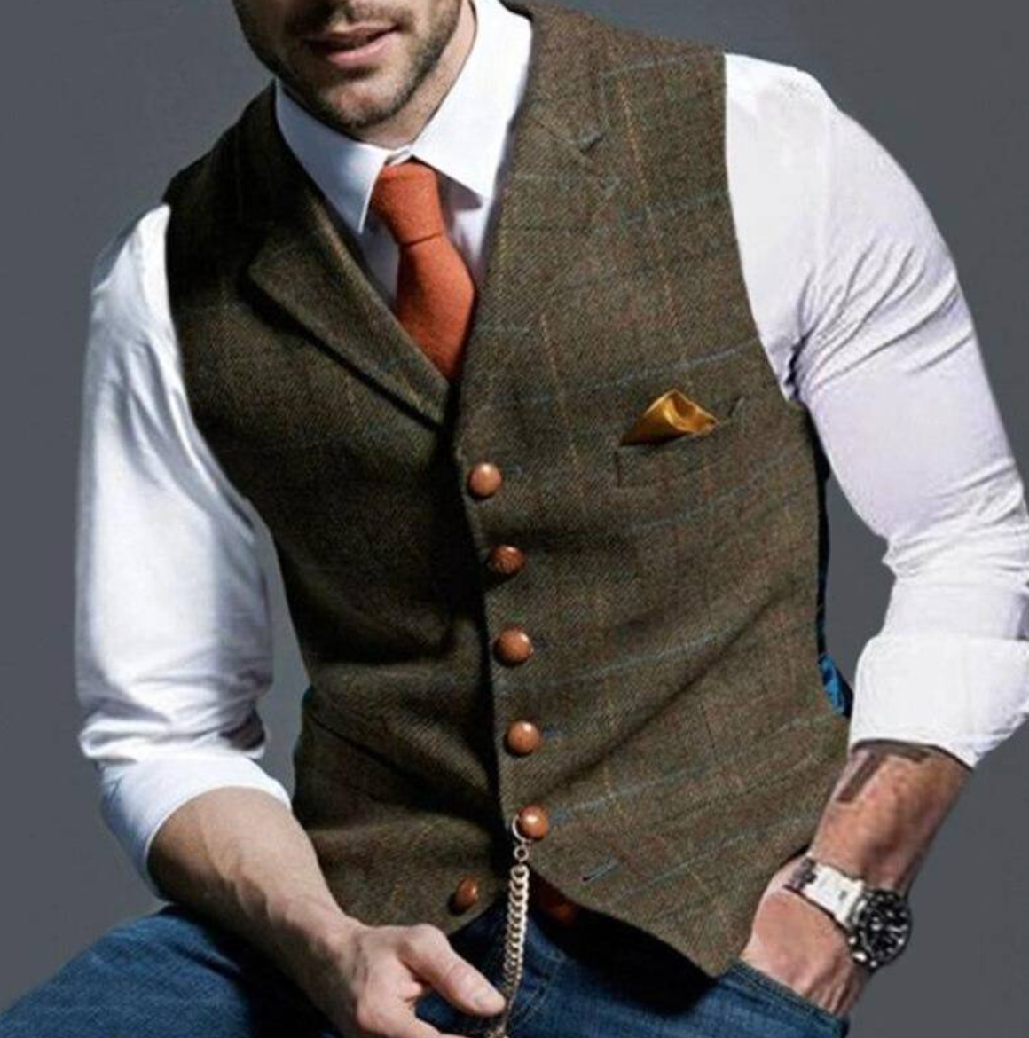 Vintage Weste für Herren – Klassischer Stil & Vielseitigkeit