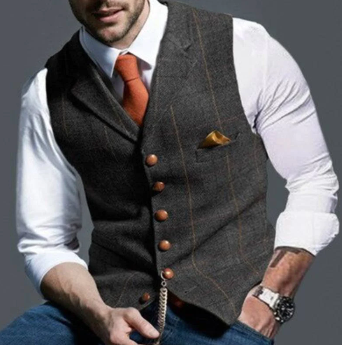 Vintage Weste für Herren – Klassischer Stil & Vielseitigkeit
