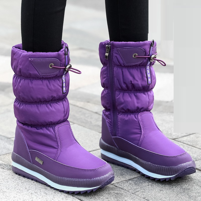 Wasserabweisende Winterstiefel für Damen – Warm & Stilvoll mit Robuster Sohle
