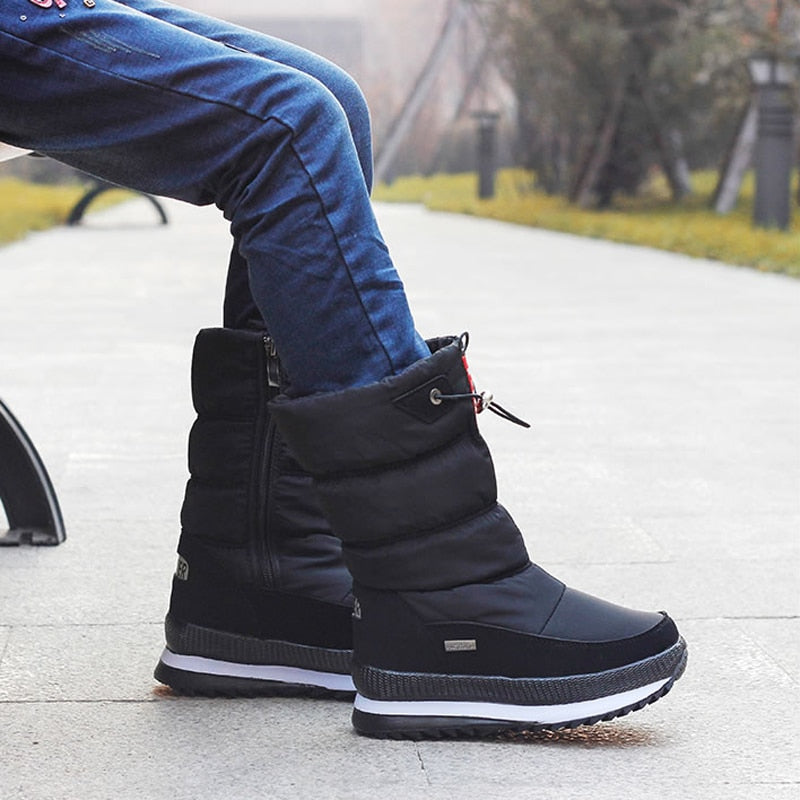 Wasserabweisende Winterstiefel für Damen – Warm & Stilvoll mit Robuster Sohle
