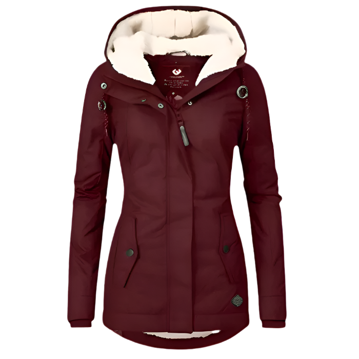 Wasserdichte Winterjacke – Langer Schnitt mit Kapuze – Kuscheliges Futter für Damen 5