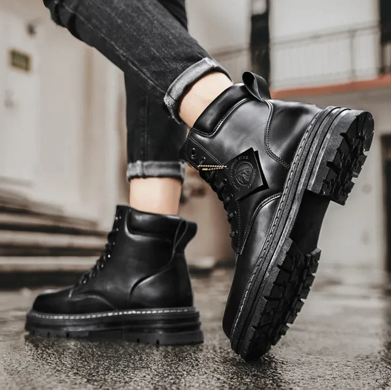 Wasserdichte Schnürstiefel für Herren – Stilvoll & Komfortabel 4