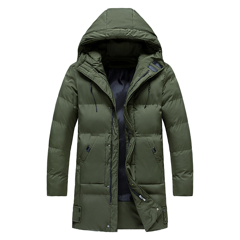 Wattierter Herrenparka für Winter – Stilvoll & Warm mit Kapuze