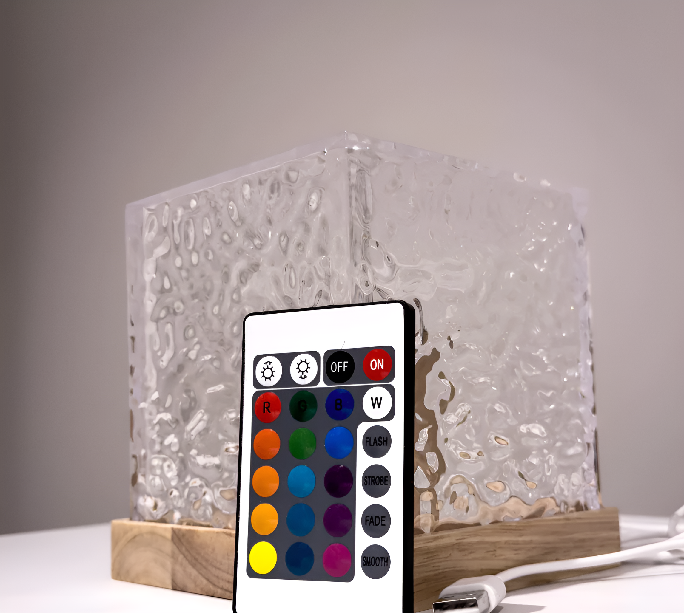 WaveAura – LED-Projektor mit Wasserwellen-Effekt & Fernbedienung
