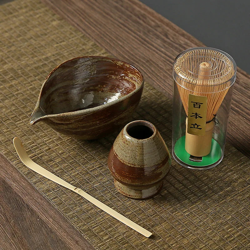 YUKIRO – 4-teiliges Matcha Set im traditionellen japanischen Stil