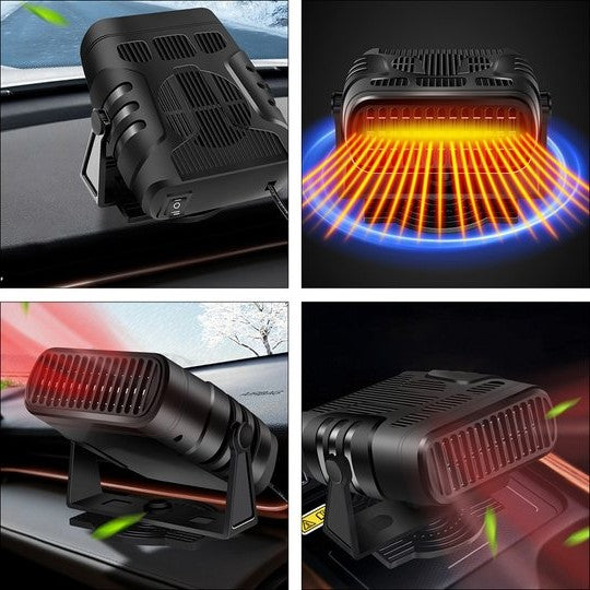 12V Autoheizung – Schnelles Heizen & Kühlen – 360° Drehbar für Ganzjahresnutzung