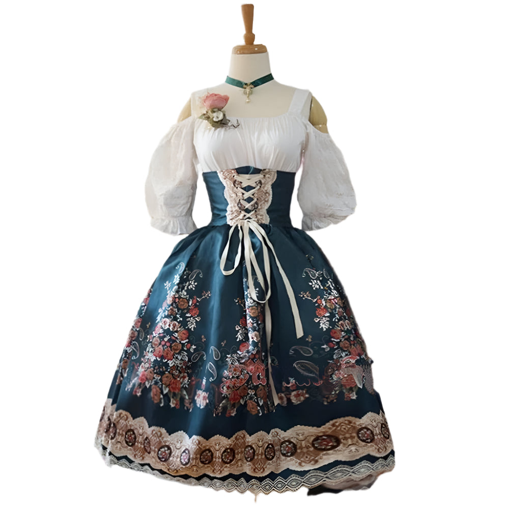 Agnes – Trachtenkleid mit Schürze – Elegantes Design für Festlichkeiten