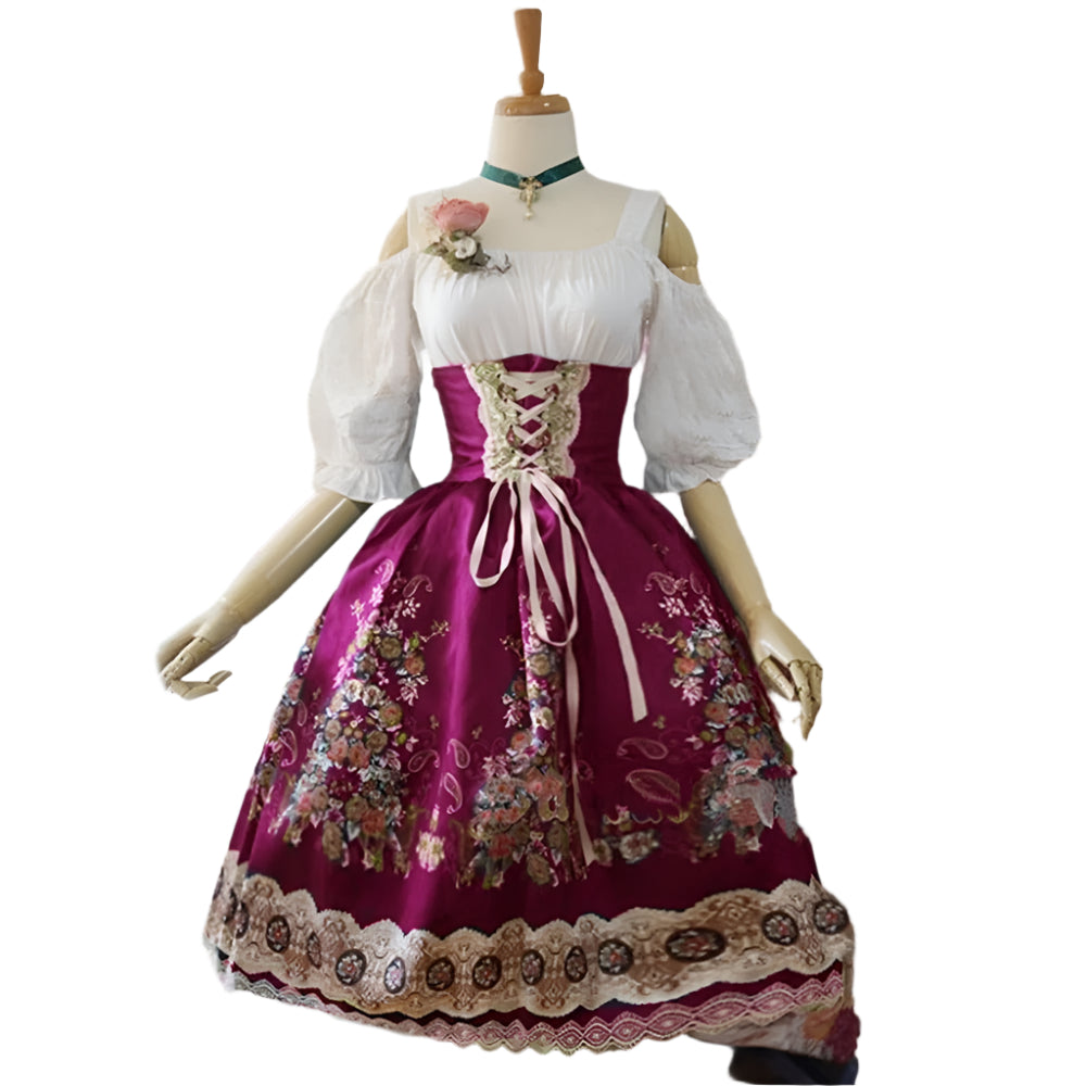 Agnes – Trachtenkleid mit Schürze – Elegantes Design für Festlichkeiten
