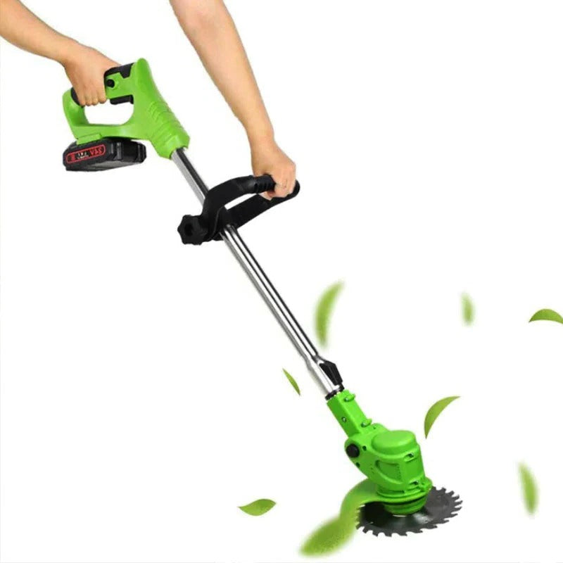 Akku-Grastrimmer – Kabellos & Leistungsstark – Verstellbarer Teleskopstiel für Gartenarbeiten