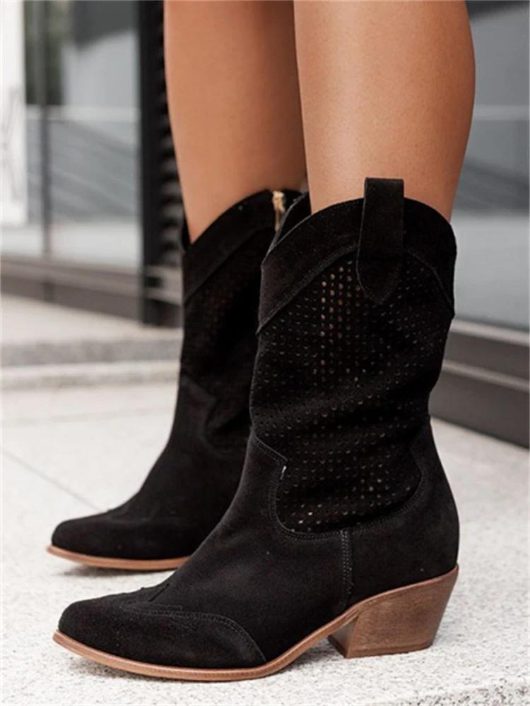 Atmungsaktive Cowboystiefel für Damen – Stilvoll & Komfortabel