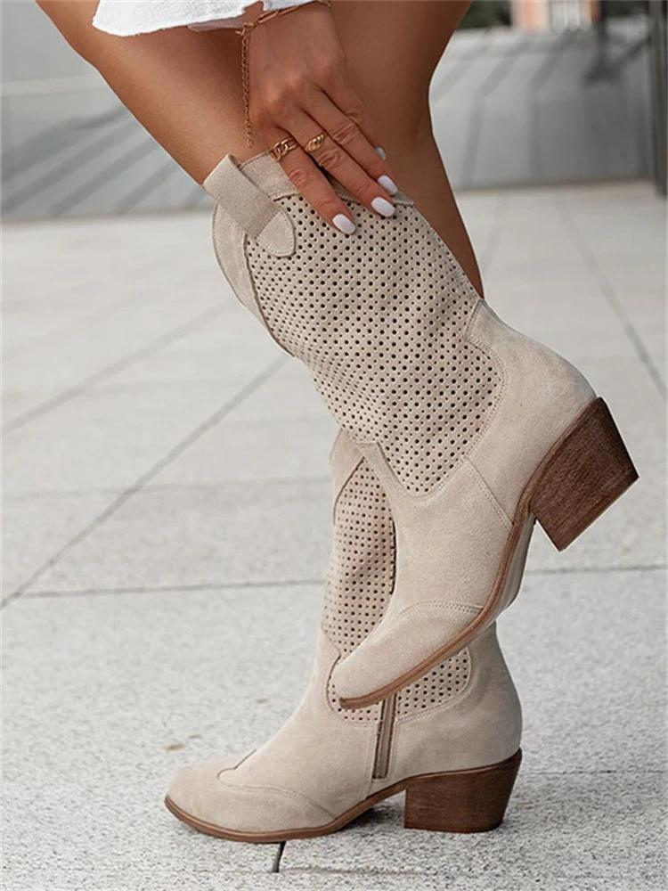 Atmungsaktive Cowboystiefel für Damen – Stilvoll & Komfortabel
