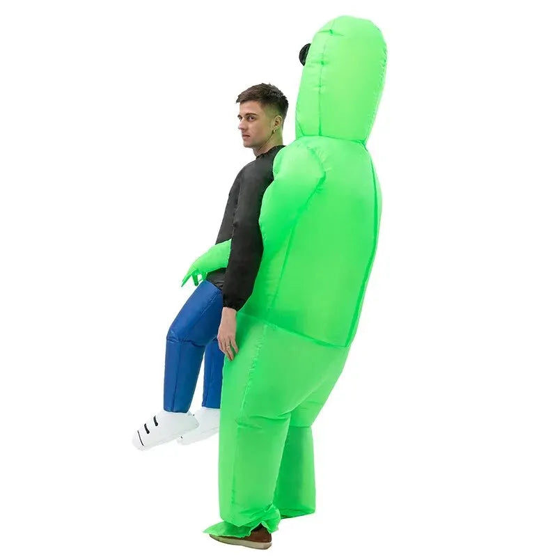 Aufblasbares Alien-Kostüm – Lustig & Einzigartig für Halloween – Ideal für Fasching 2