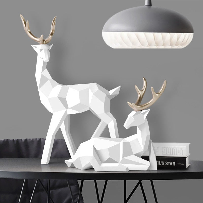 AuroraStag – Abstraktes Hirschfiguren-Set