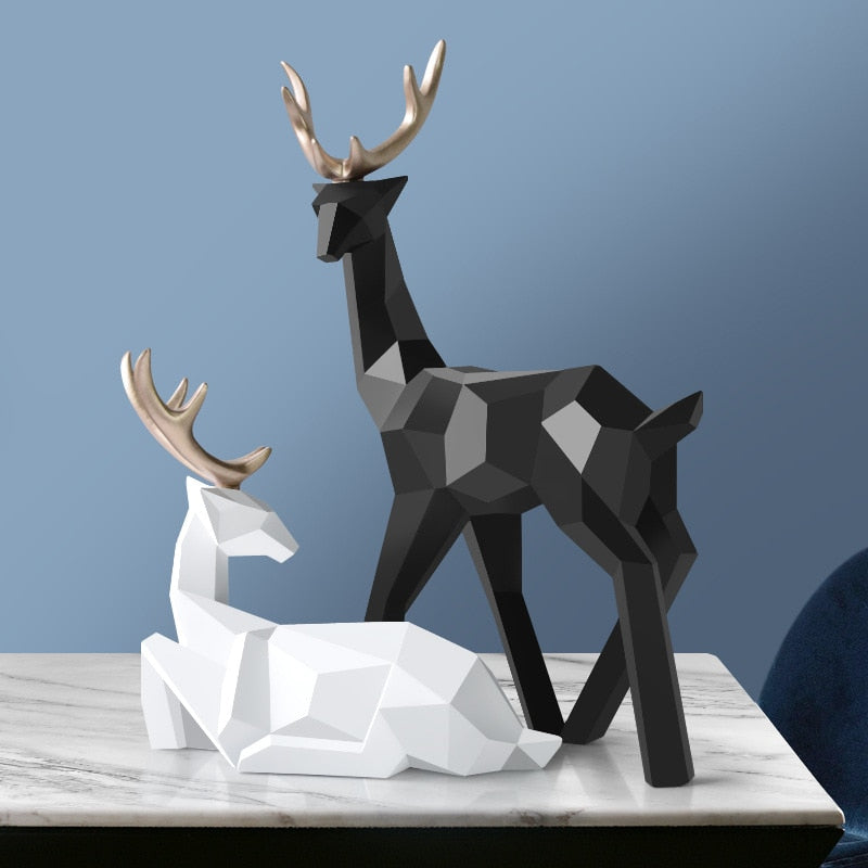 AuroraStag – Abstraktes Hirschfiguren-Set