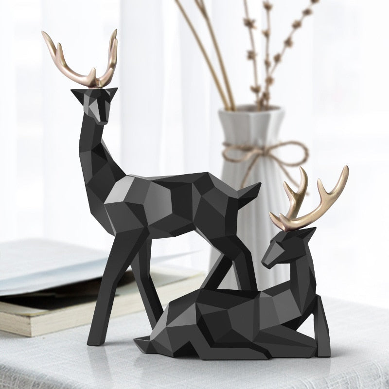 AuroraStag – Abstraktes Hirschfiguren-Set