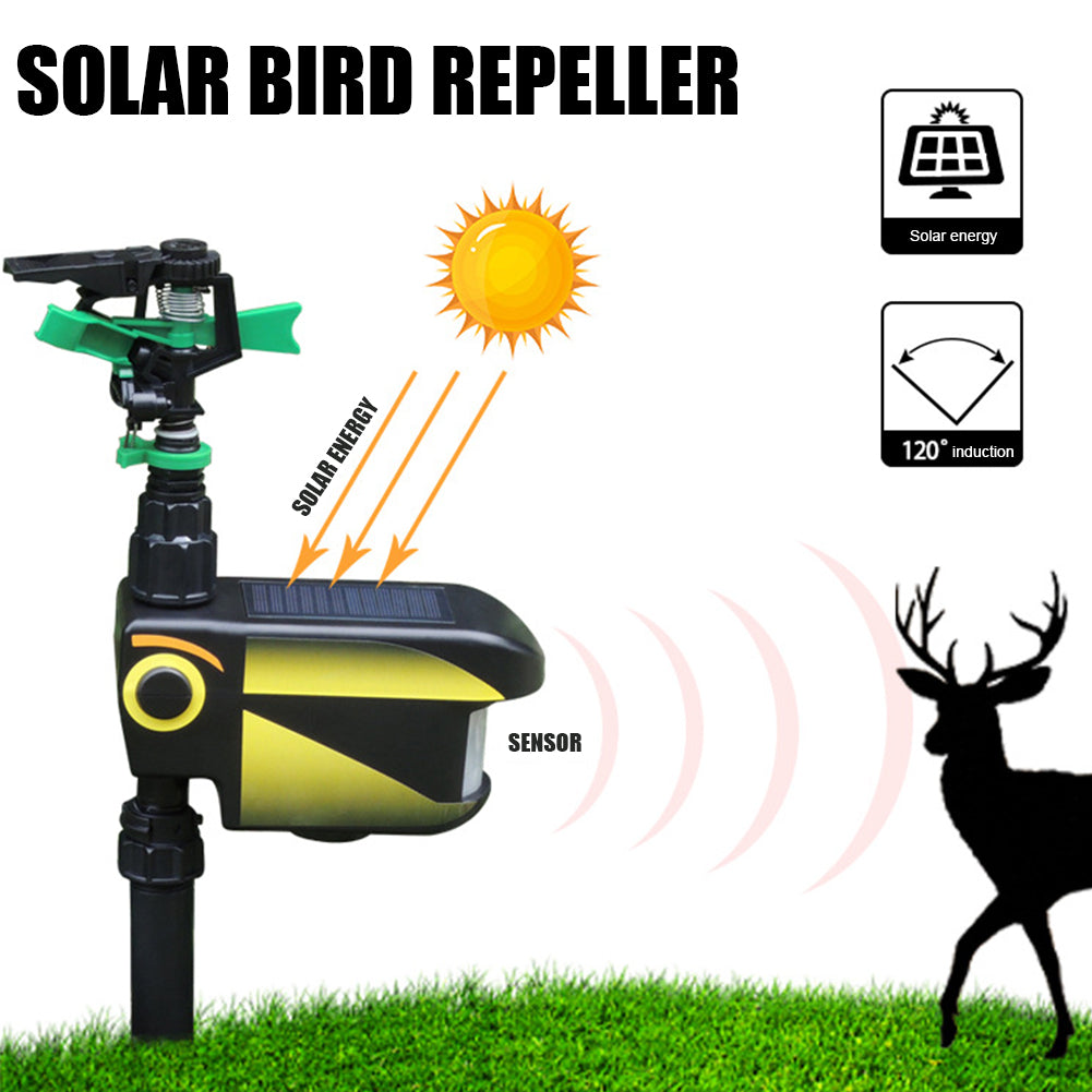 Bewegungsmelder Sprinkler – Solarbetrieben & Wassersparend – Effektiv gegen Rehe im Garten