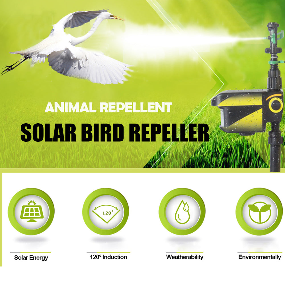 Bewegungsmelder Sprinkler – Solarbetrieben & Wassersparend – Effektiv gegen Rehe im Garten