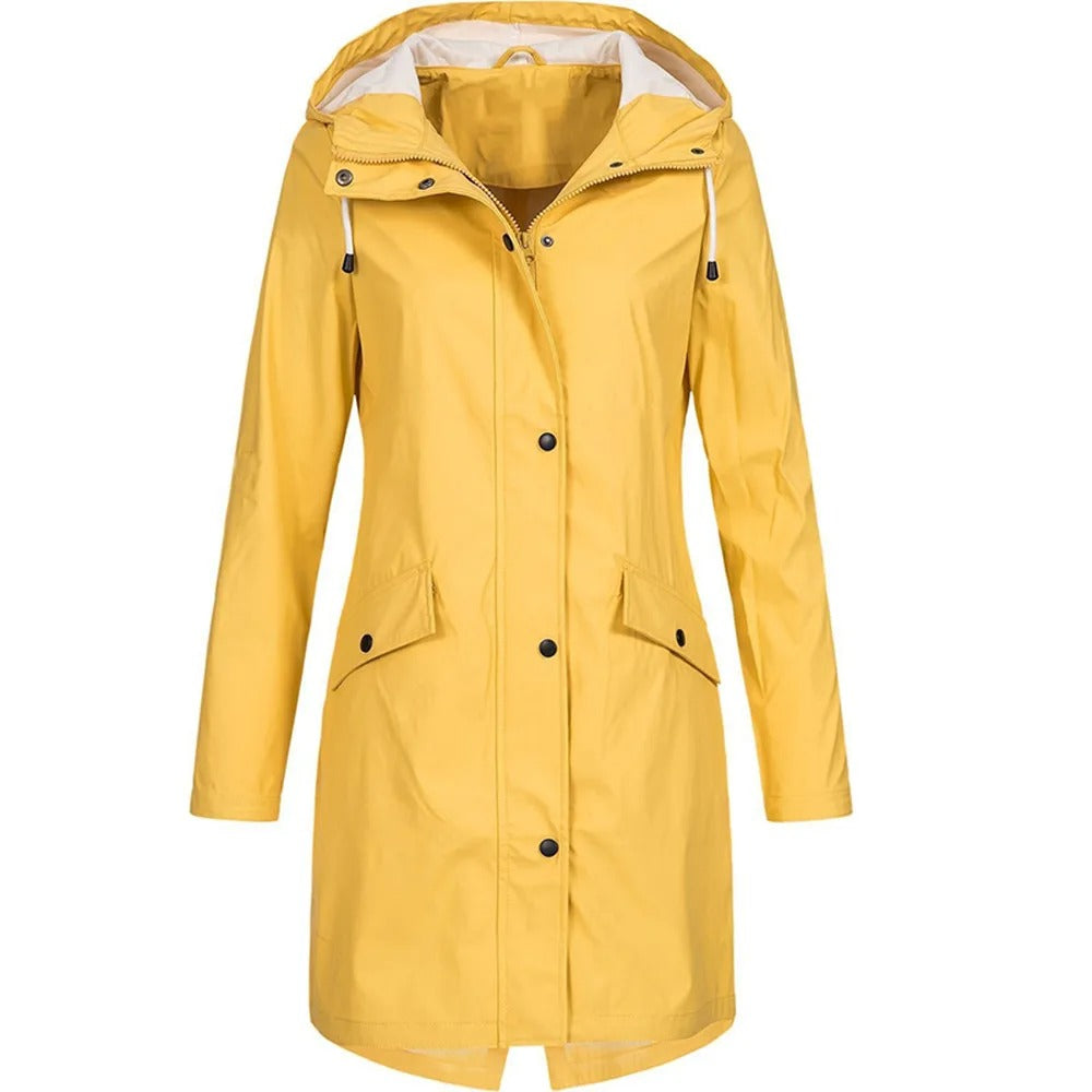 Camille – Langer Regenmantel – Stilvoll & Wasserdicht für Damen 0